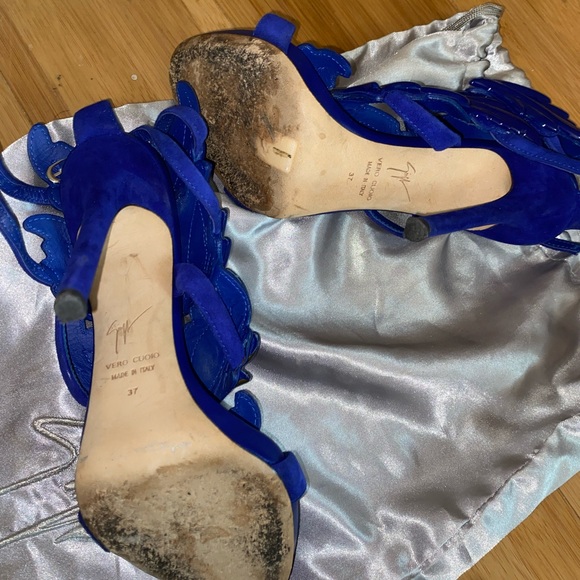 Giuseppe Zanotti Royal Blue Heels - Picture 2 of 7